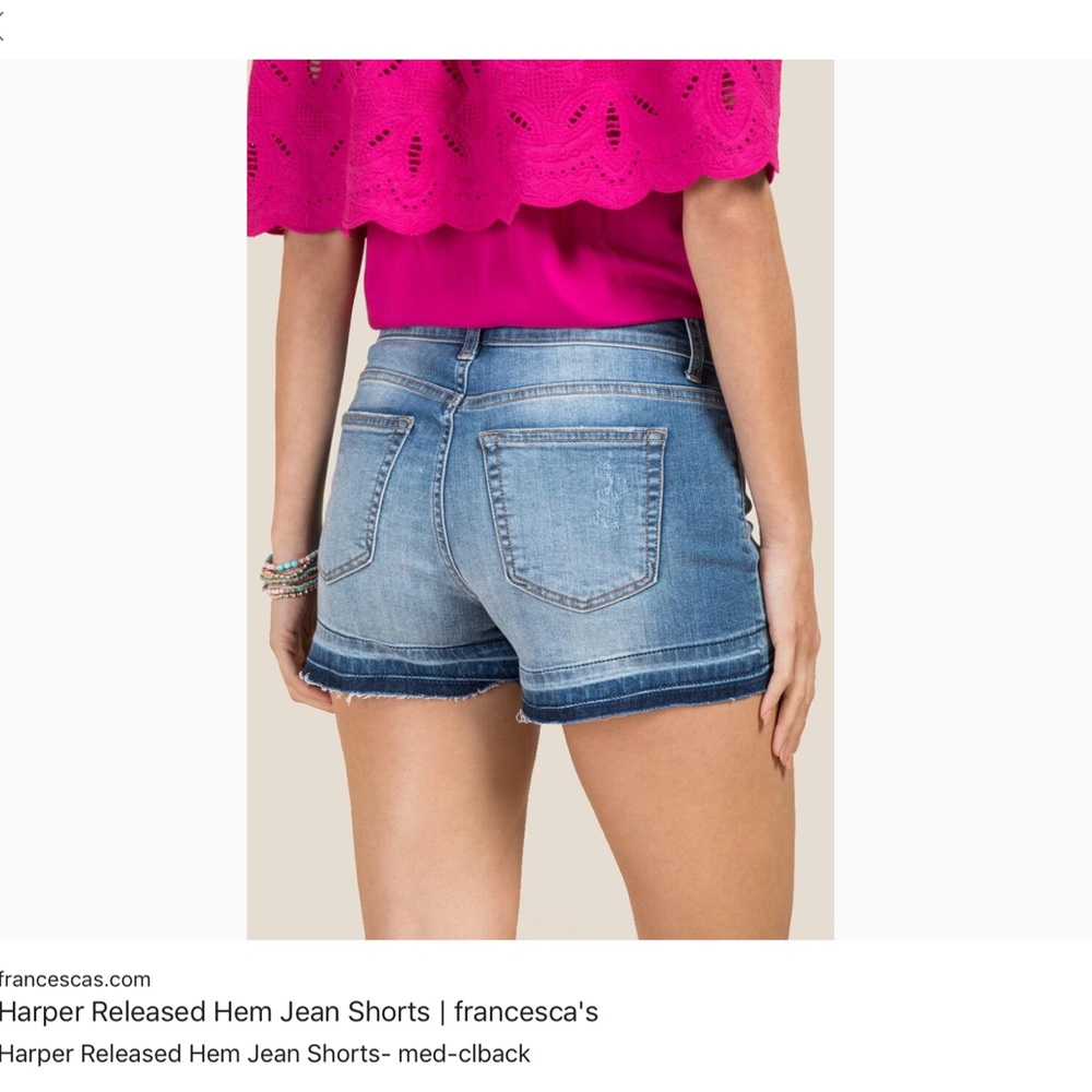 Francesca’s Harper Shorts Size 27